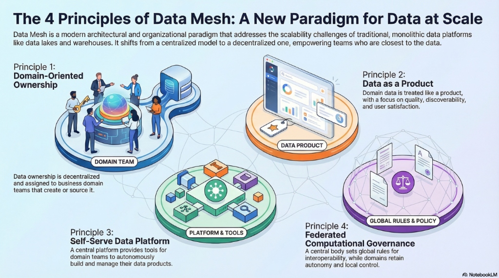 The 4 Principles of Data Mesh